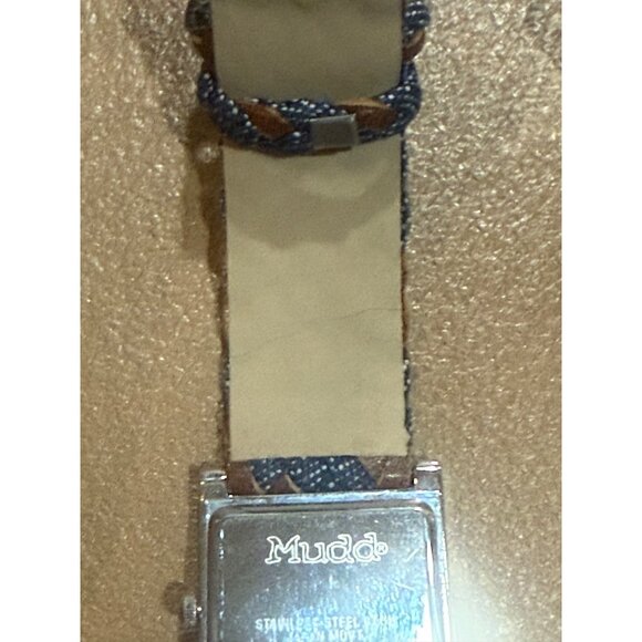 Mudd Womens Watch With Yellow Sunflower Case Blue & Brown Strap Quartz Movement main image 7